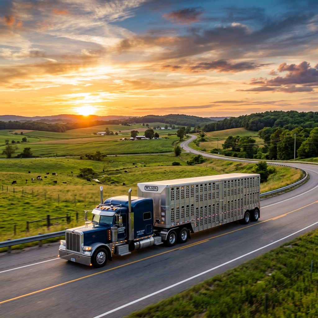 JJAD Logistics freight truck on open highway